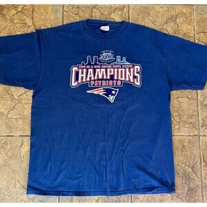 Vintage New England Patriots Super Bowl XXXIX Champions T-Shirt NFL XL